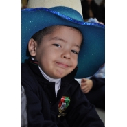 Festejos por el Día de la Bandera con los niños de Jardín